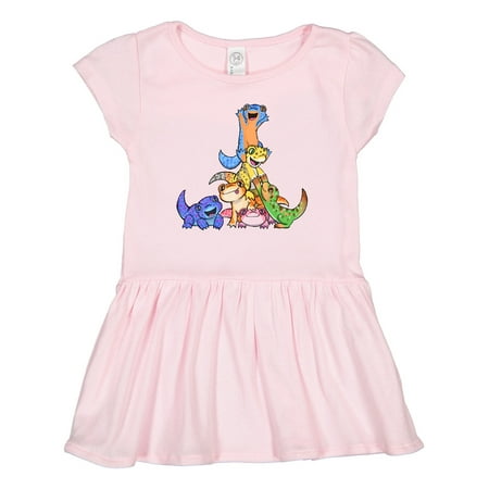 

Inktastic Gecko Pile Cute Lizards Gift Toddler Girl Dress