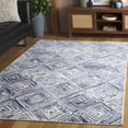 thumbnail image 2 of SAFAVIEH Pyramid Arseny Geometric Area Rug, Ivory/Blue, 5'3" x 7'8", 2 of 8