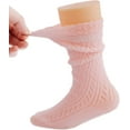 thumbnail image 5 of CAILDANL CAILDANL Baby Girls Knee High Socks Hollow Out Anti-skid Knitting Stockings Suitable for 0-2 Years Infants Toddlers, 5 of 8