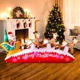thumbnail image 3 of Papá Noel hinchable navideño MICOCAH con reno de 3 m, 3 of 8