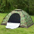 thumbnail image 1 of Pop Up Tent with Breathable Skylight Camping Tent Waterproof and Windproof Hiking Tent Foldable Camouflage Tent Single Layer Tent for Outdoor Activities, 1 of 10