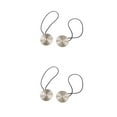 thumbnail image 3 of yingyy 1/2/3/5 2pcs Rideau Tieback Ronde Polyester Remplacement Simple Style Ménage Cuisine Parasol Drapé Fixation Fixation Argent 2PCS, 3 of 6