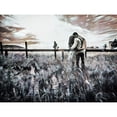 thumbnail image 2 of Aldridge, Ashley 24x19 Black Modern Framed Museum Art Print Titled - Lovers Countryside Cuddle, 2 of 4