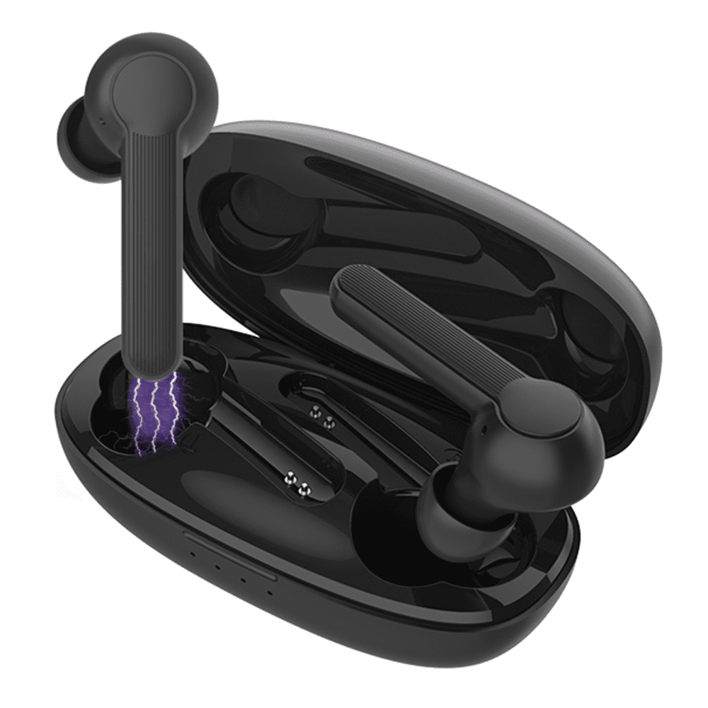 Wireless Earbuds Headset Bluetooth 5.0 Headphones IPX5 Waterproof in-Ear Sport Earphones with Mic for Running Gym Workout Black