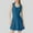 #250321 Blue, variant on Aloohaidyvio One Piece Swim Dress Modest Swimsuits for Women Tummy Control Bathing Suit Skirt with Sleeves Swimdress Swimwear