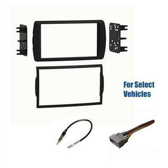 Metra 95-6547B Double DIN Dash Kit for Dodge Durango 2002-2003 Dakota 2002-2004 Wire Harness Antenna
