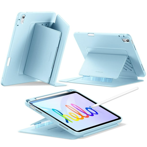Funda ESR para iPad A16 de 11.ª y 10.ª generación con soporte para lápices, color azul cielo