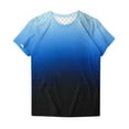 thumbnail image 4 of DailyTrove Women's Ombre Crew Neck Short Sleeve Tee - Gradient Casual T-Shirt, Trendy for Street & Lounge, 4 of 4