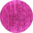 thumbnail image 1 of Ahgly Company Indoor Round Oriental Pink Industrial Area Rugs, 8' Round, 1 of 4