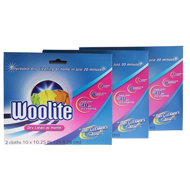 Dry Clean At Home (6 Cloths Total) 3 Packs, Dry Cleaners Secret is an