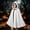White, variant on Renaissance Velvet Hooded Cloak, Medieval Gothic Cape with Hood for Men Women, Victorian Wizard Halloween Costume Cape for Cosplay, Party, Stage Performance