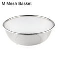 thumbnail image 2 of Porfeet Stainless Steel Drain Mesh Basket Strainer Bowl Fruit Rice Sieve Colander Sifter,M,Mesh Basket, 2 of 10