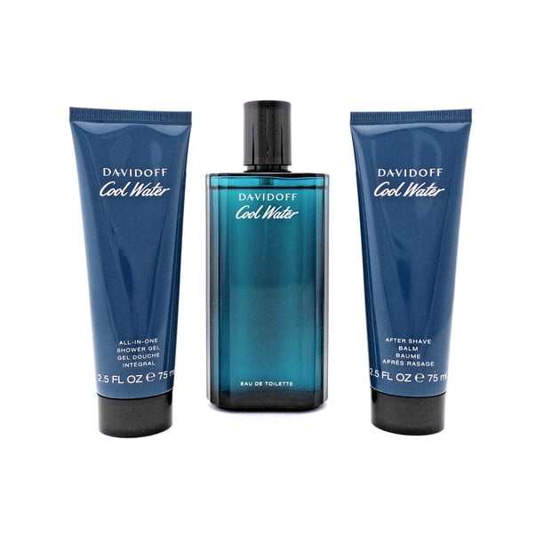 SET COOL WATER 3PZS 125ML EDT SPRAY/ SHOWER GEL 75ML/ AFTER SHAVE 75ML