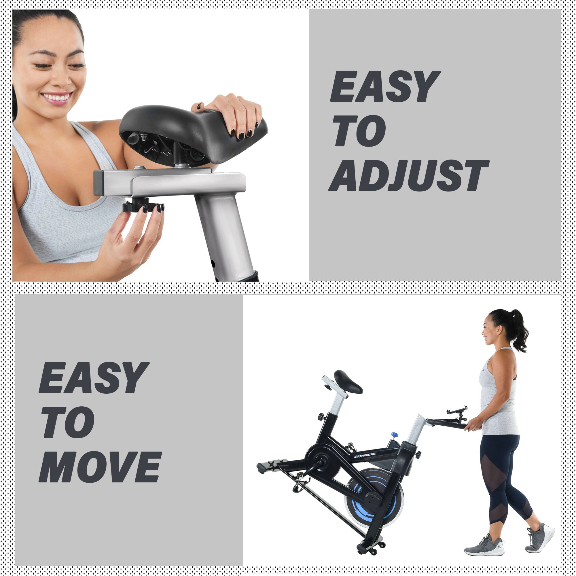 Exerpeutic bluetooth indoor cycling bike deals