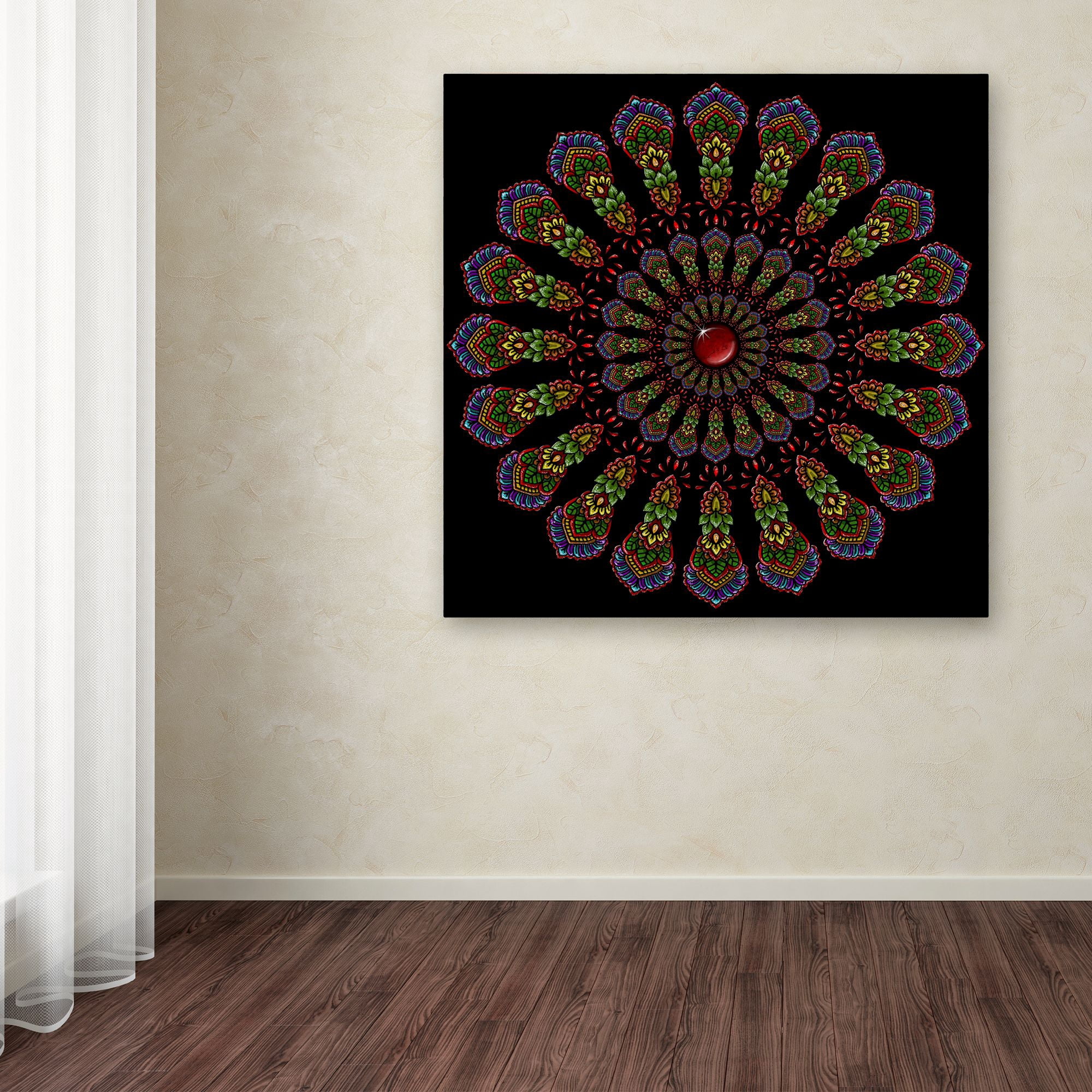 Trademark Fine Art 'Kaleidoscope Mandala' Canvas Art by Delyth Angharad