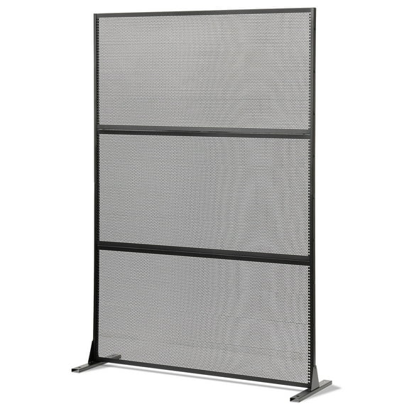 Costway 1 PCS 72”H x 48”W Metal Privacy Screen with Expansion Bolts & Connection Screws, Outdoor