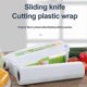 thumbnail image 4 of Refillable Plastic Film Dispenser with Sliding Cutter, Clear Food Wrap Storage Box, Kitchen Gadgets, 4 of 4
