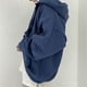 thumbnail image 4 of Sudaderas con capucha de manga larga para mujer, de Color sólido chaquetas con capucha, sudaderas de gran tamaño con cremallera informal, versión coreana Harajuku kawaii, otoño, 4 of 4