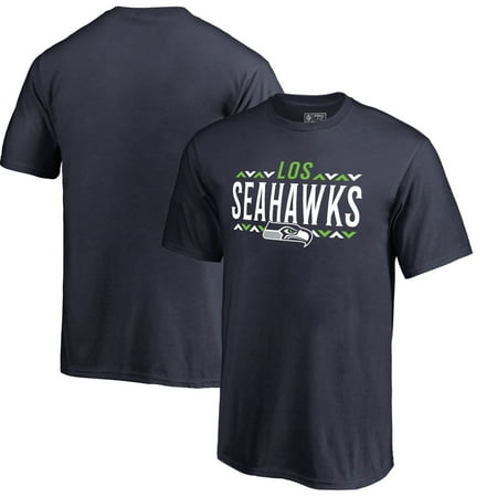 Seattle Pro Musica Christmas Seattle Seahawks NFL Pro Line by Fanatics Branded Youth Arriba T-Shirt - College Navy ()