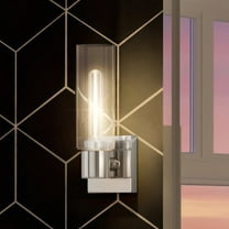 Luxury Cosmopolitan Wall Sconce, 12.625H x 5W, with Modern Farmhouse Style, Polished Chrome, UHP4056 by Urban Ambiance