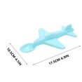 thumbnail image 5 of XEOVHV Plastic Small Airplane Spoon，Kids' Airplane Fork & Spoon Set, Stainless Steel & Silicone, 5 of 8