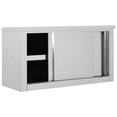 Medical Slider Racks vidaXL Kitchen Wall Cabinet with Sliding Doors Stainless Steel Multi ...