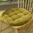 thumbnail image 5 of CxhicLuv Soft Thickened Corduroy Seat Support Pillow, Solid Color Dining Chair Cushion for Kitchen Decor, Patio Furniture Comfort Premium (Green), 5 of 5