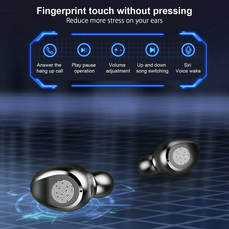 Wireless Bluetooth 5.1 Earbuds Headphones Headset Earphones Noise Cancelling With Microphone for Cell phone