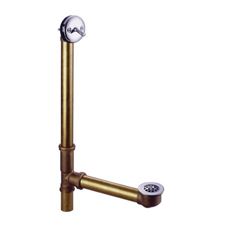 Overflow Trip Lever Drain - Kingston Brass Made to Match 18'' Trip Lever Waste and Overflow with Grid