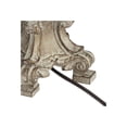 thumbnail image 6 of Barnes and Ivy Duval Traditional Table Lamp 34" Tall Distressed Antique White Candlestick Crystal Beige Bell Shade for Bedroom Living Room Nightstand, 6 of 9