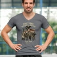 thumbnail image 4 of US Army 250 Years Men's V-Neck T-shirt American Military Veteran DD214 Patriotic, 4 of 7