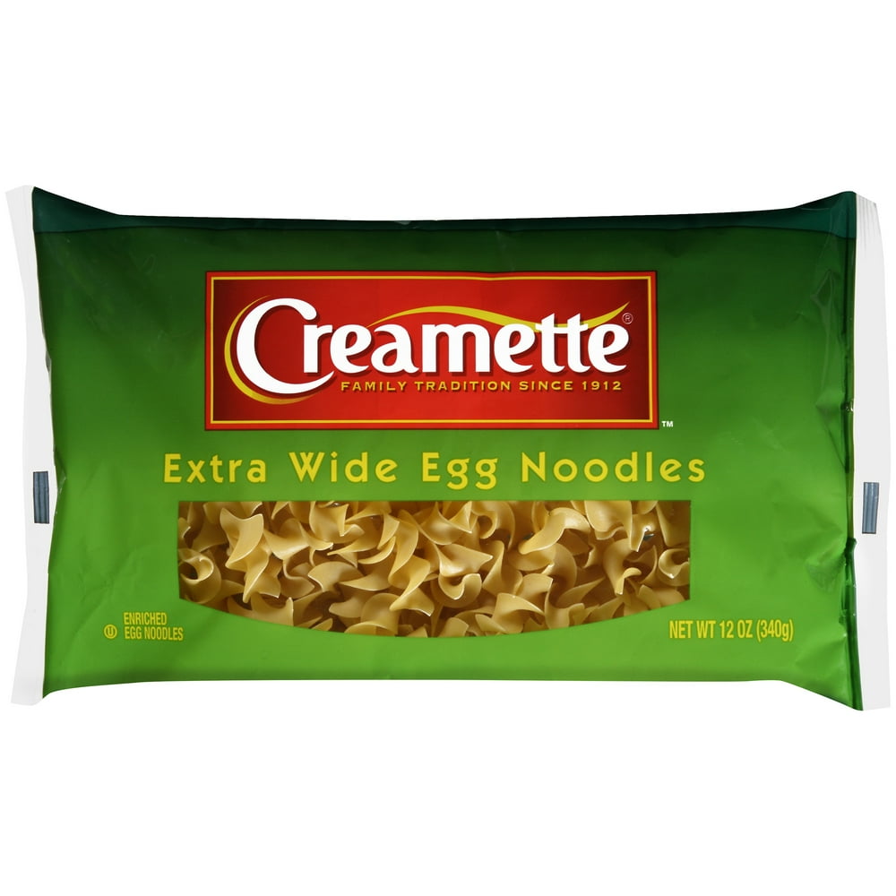 Creamette Extra Wide Egg Noodles Pasta, 12 ounce bag
