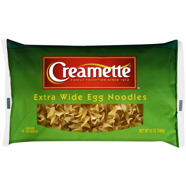 Creamette Extra Wide Egg Noodles Pasta, 12 ounce bag