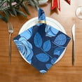 thumbnail image 2 of Napkin Satin Napkin 20*20Inchx1 Kitchen Towel Dinner Plate Towel Decorative Towel Napkin Tea Towel Suitable For Kitchen Table Blue Rose, 2 of 8