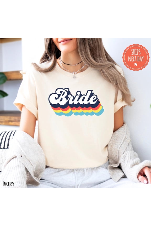 Retro Bachelorette Party Shirts - Bride Shirt - Retro Bride Babe Shirt - Bridal Tshirt - Team Bride Tshirt - Bridesmaid Party Shirt