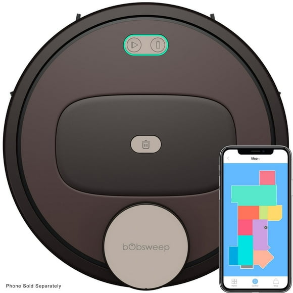 bObsweep PetHair Appetite Wi-Fi Connected Robotic Vacuum and Mop, with Q-SLAM Advanced Mapping Technology