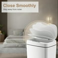 thumbnail image 2 of Refurbished PrettyCare GC01 Smart Automatic Touchless Trash Can with Lid 3.6 Gallon 2 Pcs White, 2 of 8