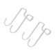 thumbnail image 3 of 2 PCS 1 Set Double-file Ropa Ganchos Punch-Free Port Back Hooks (blanco), 3 of 5