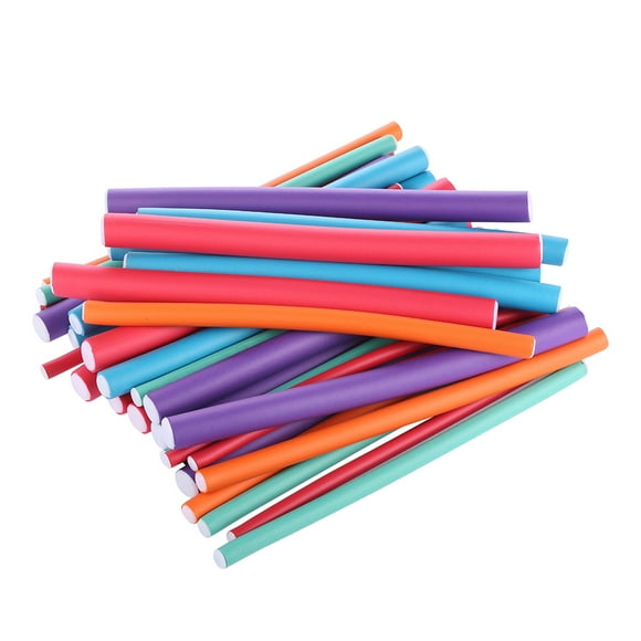 Graflsoa Ensemble de 36 Rouleaux Éponges Multicolores pour Coiffure Douce et Réutilisable à la Maison Ou au Salon