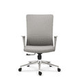 thumbnail image 4 of 2xhome Modern High-Back Ergonomic Office Chair PU Leather Molded Foam Seat and Lumbar Support, Gray, Set of 1, 1 piece, 4 of 12