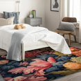 thumbnail image 3 of Red Lily Area Rug 4x5, Colorful Flower Rugs for Bedroom Living Room, Lily Carpet, Machine Washable Rug, Non Slip soft Low Pile Rugs Home Decor, Tropical Leaves, 3 of 7