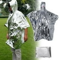 thumbnail image 2 of HLONK Multi-functional Foil Poncho Raincoat Waterproof Outdoor Survive Rescue Blanket, 2 of 9