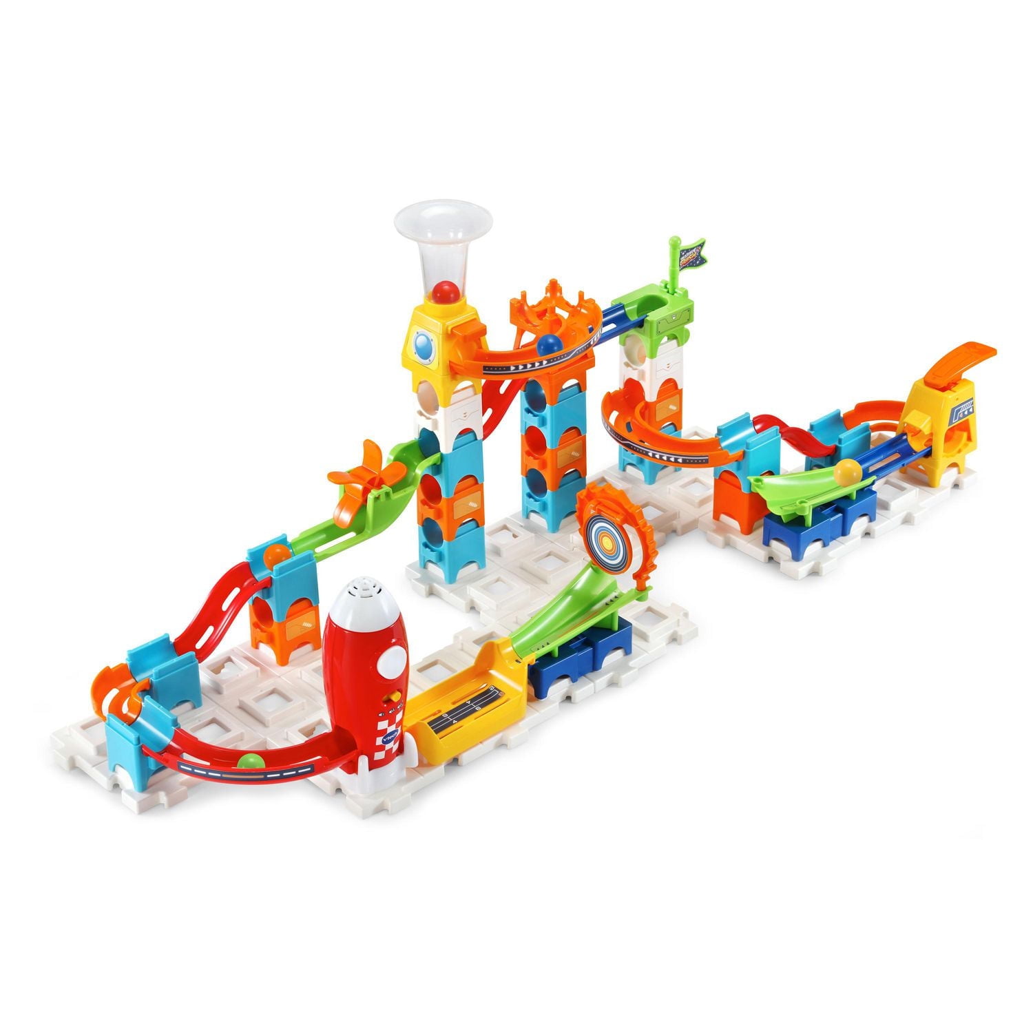 VTech Marble Rush Launchpad Set - Circuit de billes à construire- Version bilingue 4+ Ans