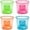 Assorted Neon, variant on chalians Disposable Soft Plastic Bomber Cups, Jager Bomb Shot Glasses, 4 oz., 100-Count, Clear