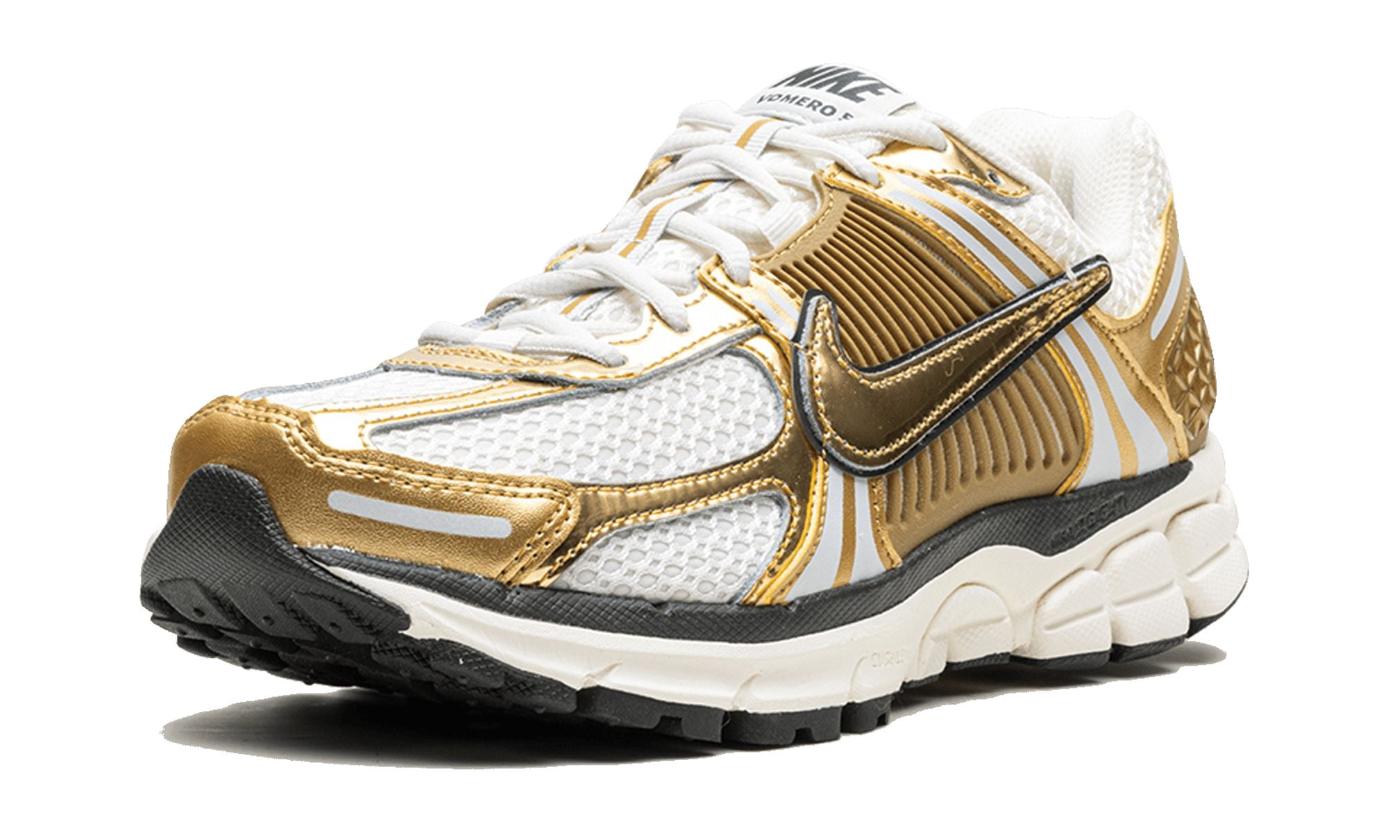 NIKE WOMENS Zoom Vomero 5 WMNS "Metallic Gold" HF7723 001 from Stadium Goods