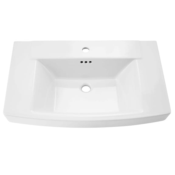 American Standard 0328001.020 Townsend 30" Fireclay Pedestal Bathroom Sink - White