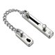 thumbnail image 1 of Door Chain Lock Door Guard Chain with Spring Lock Anti-theft Stainless Steel Silver, 1 of 1