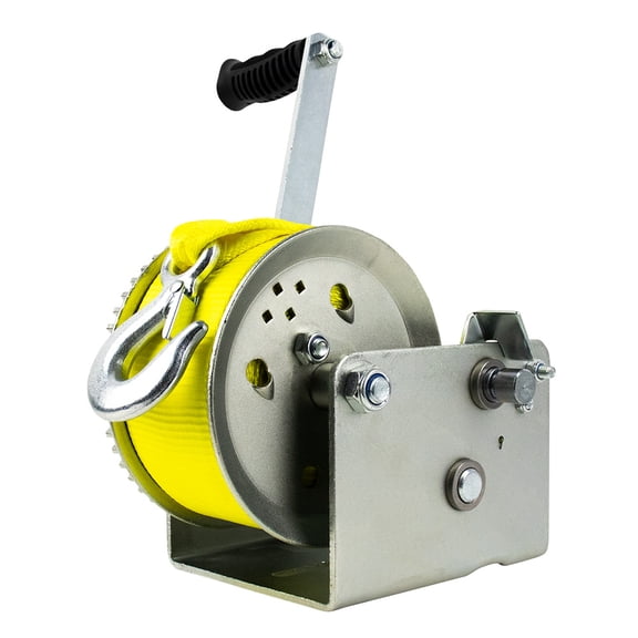 Powerwinch 21500-W-3200-9-Z-R Utility Series Winch 3,200lb, 2 Speed, 9" Crank Arm - Zinc