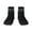 3 Black, variant on Silver Glitter1 Pattern Quarter Crew Socks,Toe Seamed Ankle Socks,Cotton Cushioned Breathable Athletic Crew Sports Socks
