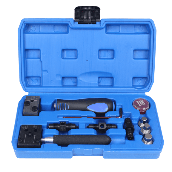 11-Piece Brake Line Flaring Tool Kit, SAE & DIN Standard, Universal for 4.75mm & 6.35mm Tubing